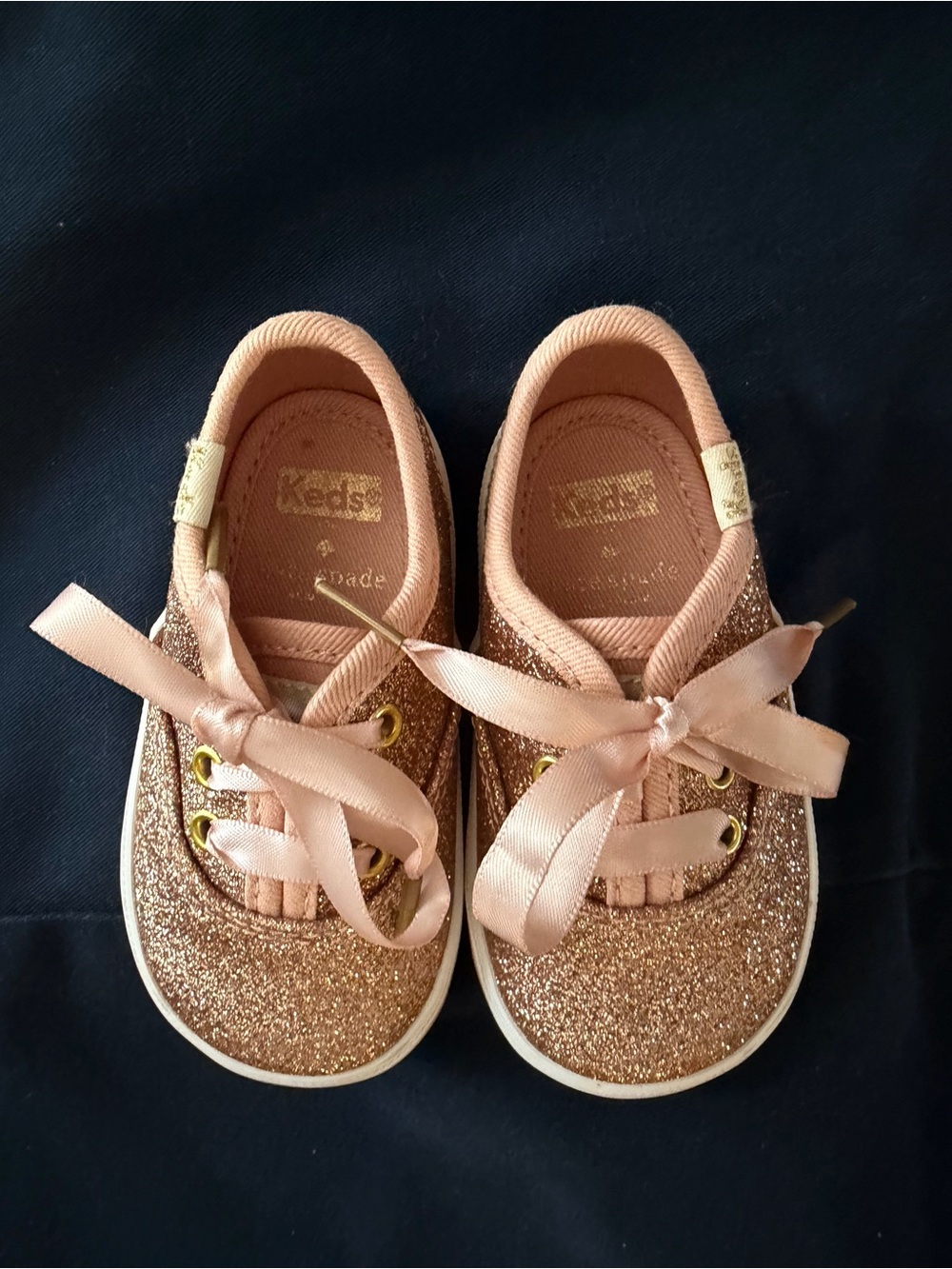 Keds x Kate Spade New York Champion Glitter Sneakers - Rose Gold